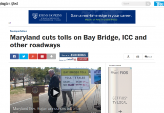 Maryland Cuts Tolls on Bay Bridge